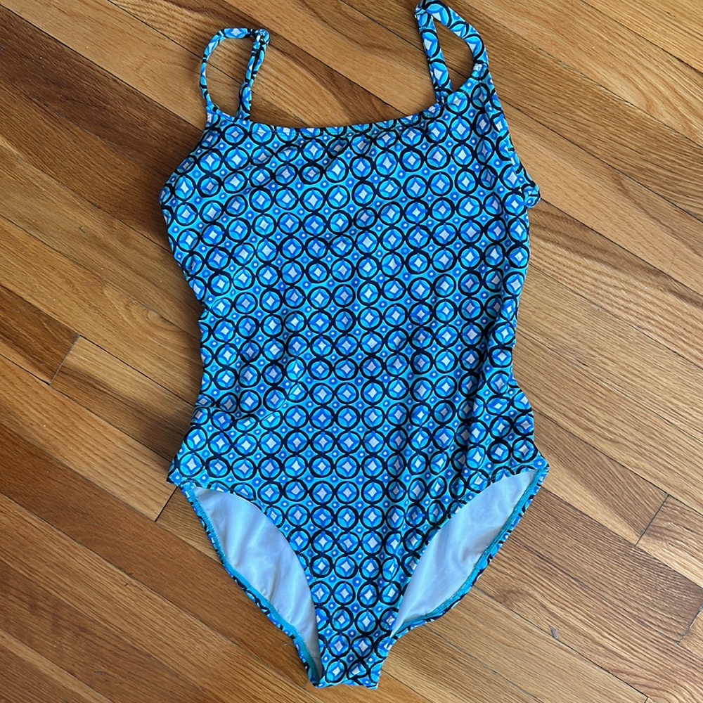 Bule pattern bathing suit - Picture 3 of 6